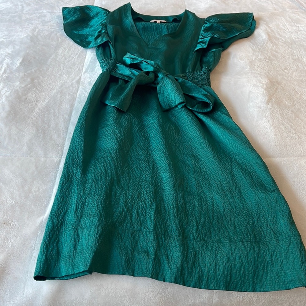 Rebecca Taylor deep green dress size 2